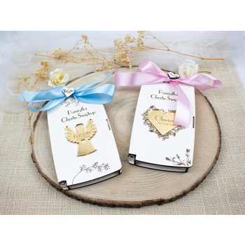 Pudełko na pieniądze chrzest święty pamiątka chrztu świętego z imieniem