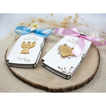 Pudełko na pieniądze chrzest święty pamiątka chrztu świętego z imieniem