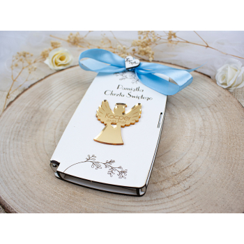 Pudełko na pieniądze chrzest święty pamiątka chrztu świętego z imieniem